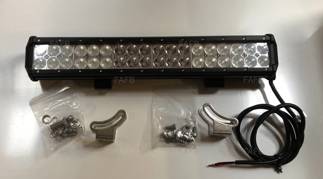 Aaa dual row cree led light bar Combo or flood with 316 stainless brackets - picture 1