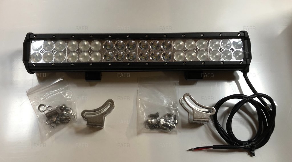 Aaa dual row cree led  light bar Combo or flood with 316 stainless brackets 